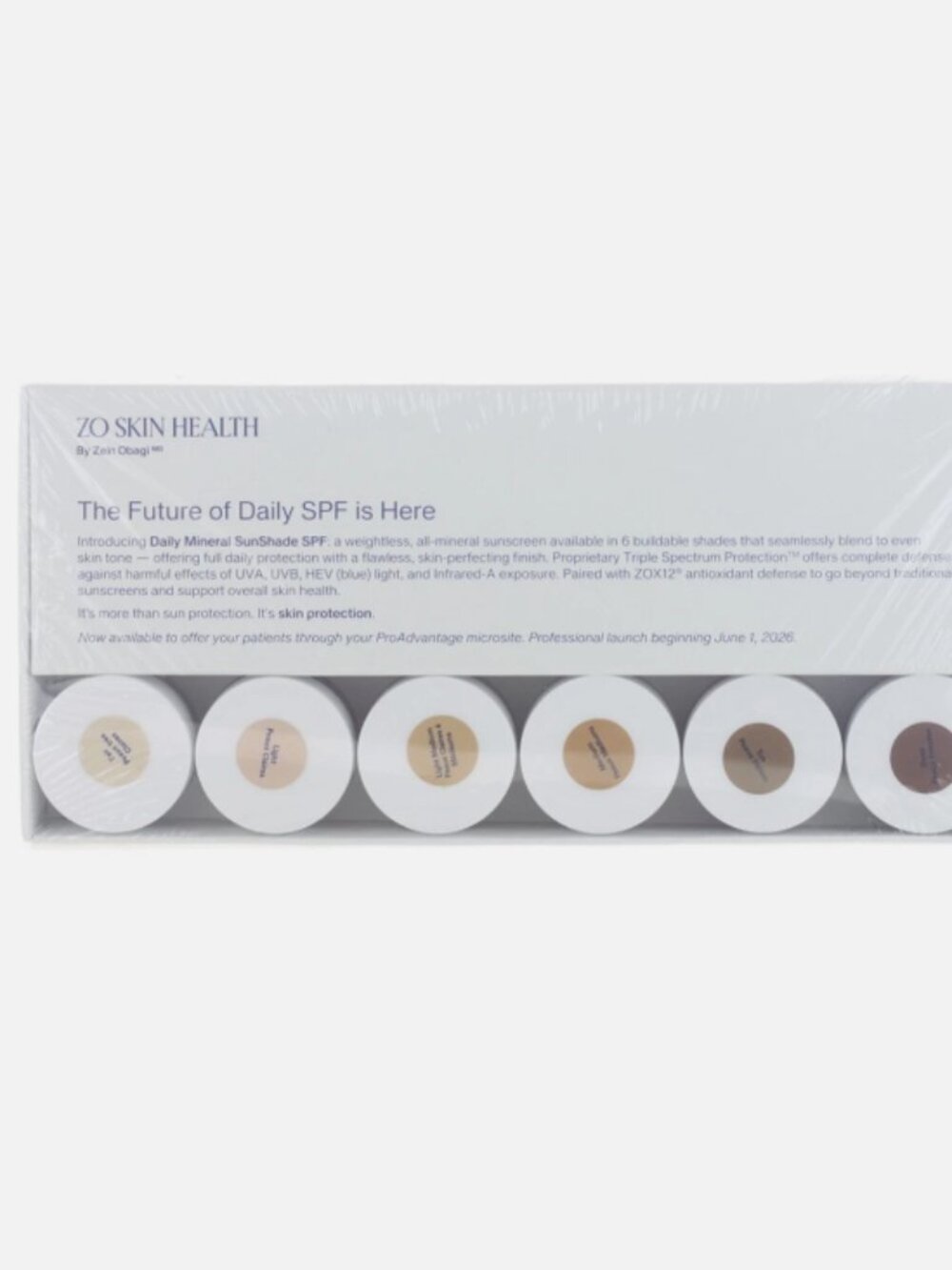 NWT ZO Skin Health Daily Mineral Sun Shade Sampler Set